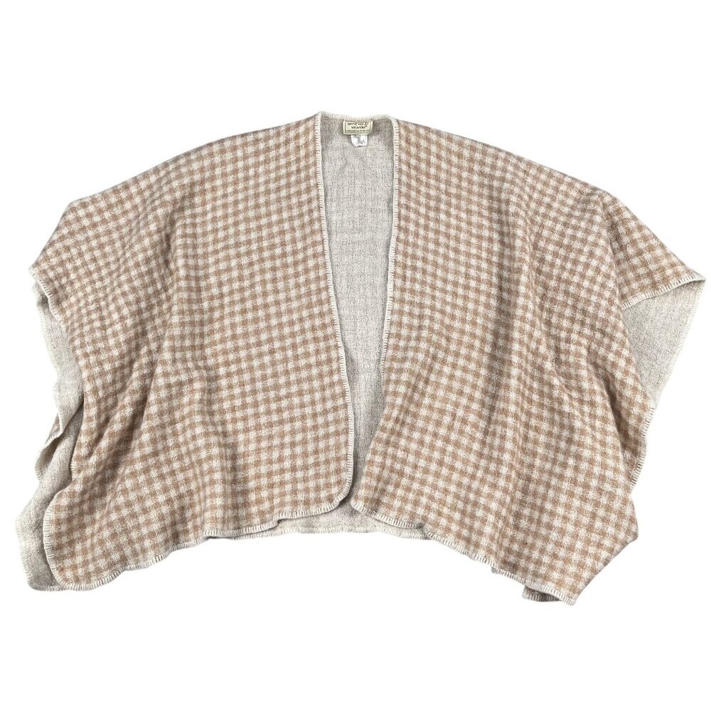 Boyne Valley Weavers Ireland Womens‎ Wool Blend Cape Cardigan Sz Small
